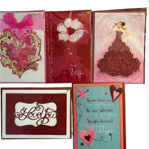 5 Papyrus Vibrant Card Collection in Red and Pink